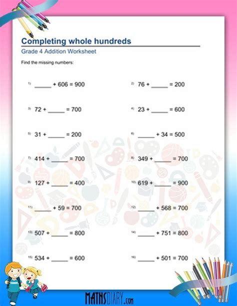 Write Algorithm Grade 4 Worksheet に対する画像結果
