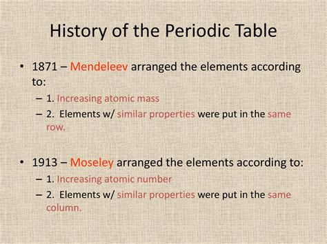 History of Periodic Table PPT Free Download に対する画像結果