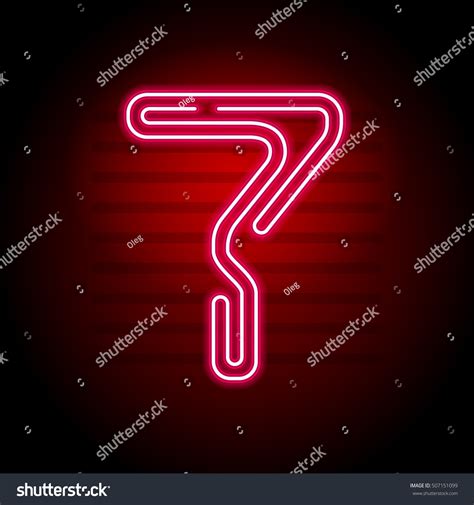 Image result for Neon Red Color Numbers