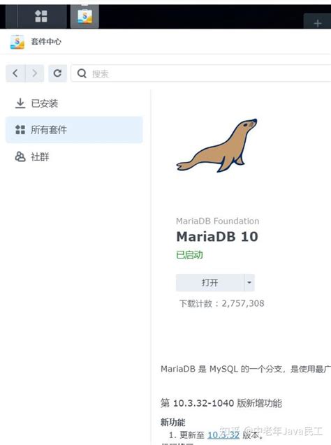 MariaDB Workspace に対する画像結果