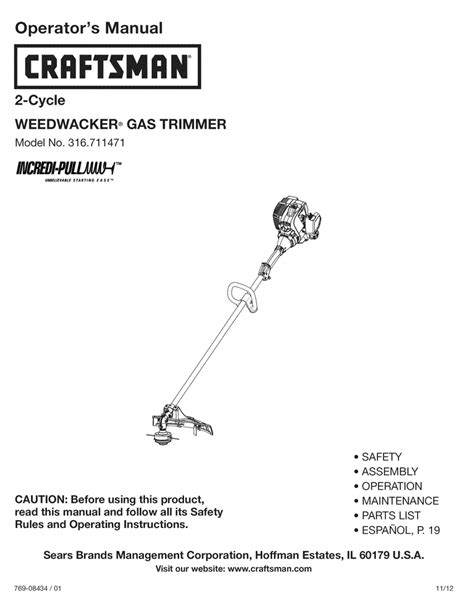Image result for Craftsman 25Cc Weedwacker Parts Diagram