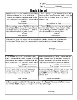 Toradh íomhá ar Simple-Interest Math Drawings