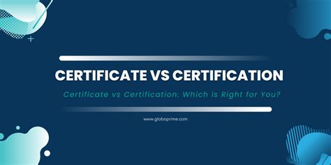 Image result for Certificate vs Certification