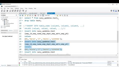 Image result for How to Insert Data in MySQL Workbench