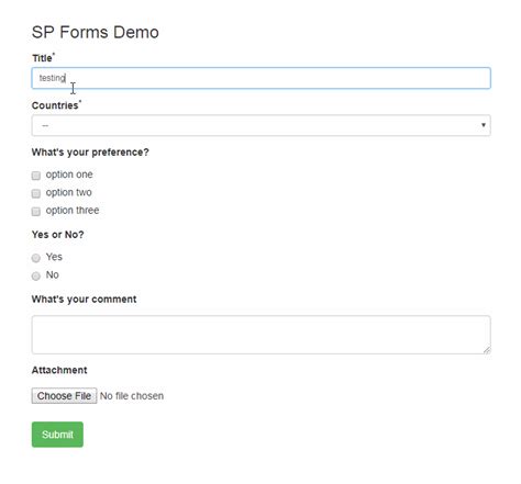 Toradh íomhá ar Custom HTML Forms