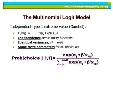 Image result for Multinomial Logit Model Equatio