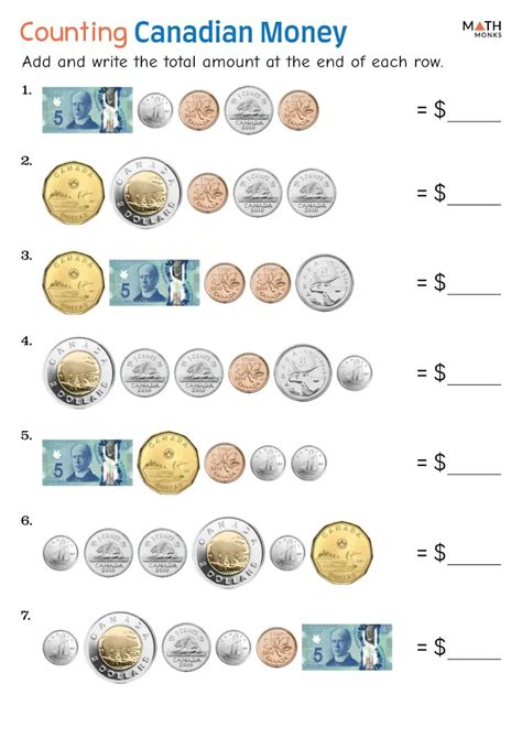 Toradh íomhá ar Counting Money Worksheets 3rd Grade Answer Key