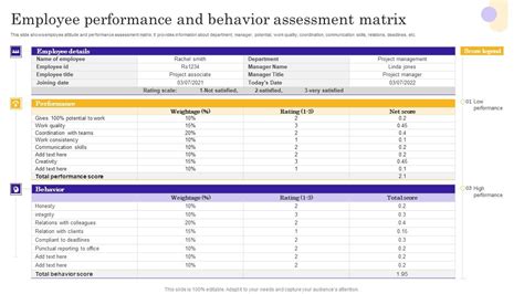 Image result for Sample Employee Performance Matrix