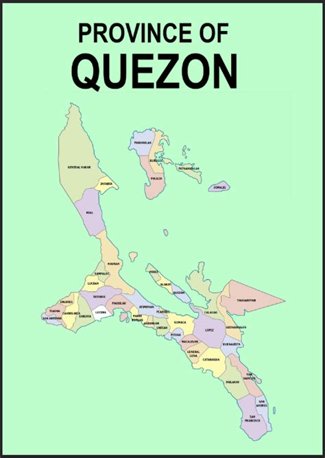Afbeeldingsresultaten voor Provincial Quezon Map in CALABARZON