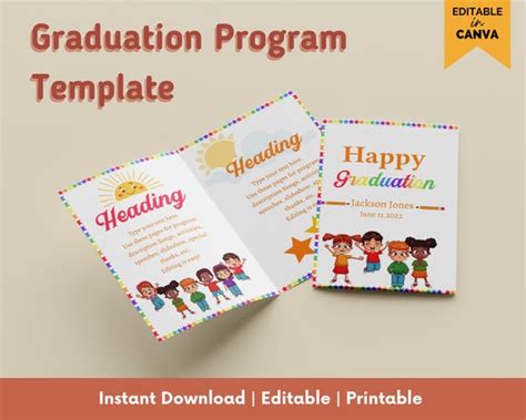 Graduation Program Cover Design Template に対する画像結果