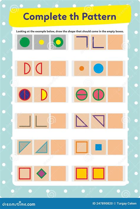 Image result for Complete the Following Pattern