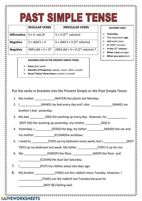 Image result for Past Simple Worksheets