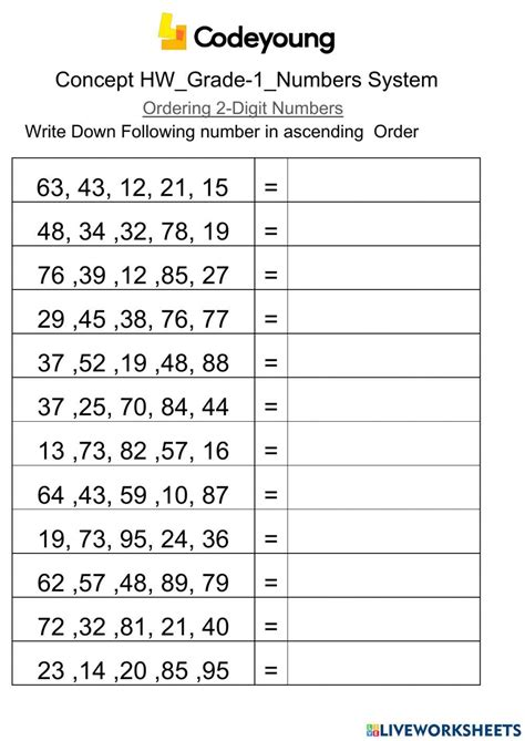 Image result for Place Value Order 2-Digit Numbers