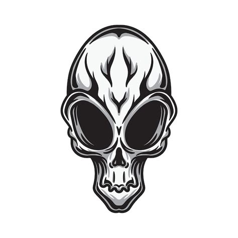 Image result for Alien Skull Drawing Line Art