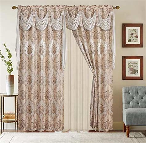 Image result for Curtain Panels with Valance