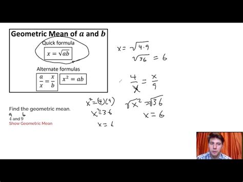 Geometric Mean Formula Eith 2 Numbers に対する画像結果
