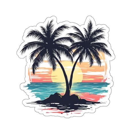 Image result for Palm Tree Stickers Notebook