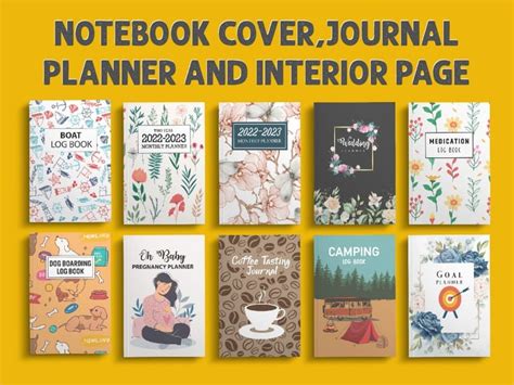 Toradh íomhá ar Journal Notebook Cover Design