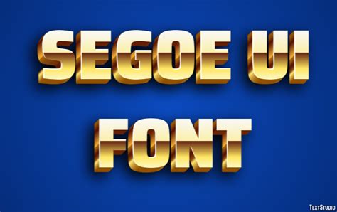 Toradh íomhá ar Segoe Loading Font