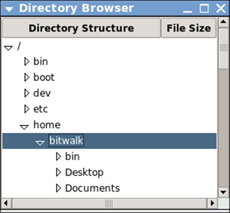 Tcl/Tk TreeView に対する画像結果