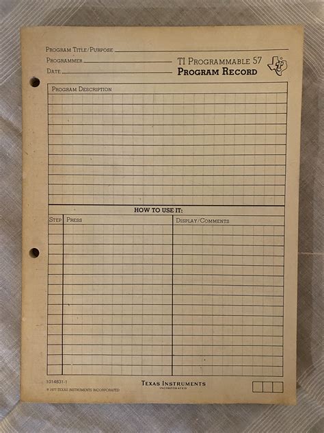 Image result for Ti Programmable Program Record