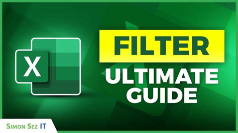 Image result for Excel 365 Filter Function