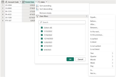 Toradh íomhá ar T-SQL Query Filter Column