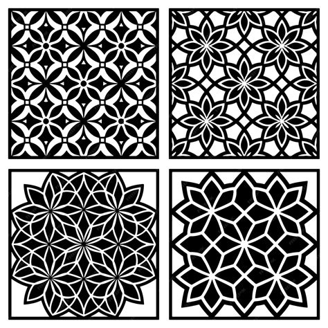 Geometric Pattern Vector Silhouette に対する画像結果