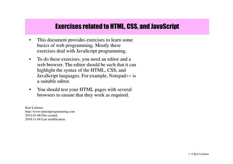 HTML Exercises に対する画像結果