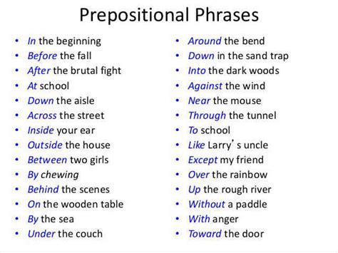 Toradh íomhá ar Prepositional Clause Examples