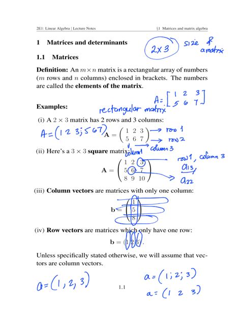 Image result for Linear Algebra Lecture Notes