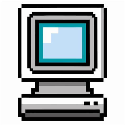 Image result for Pixelated Computer Icon