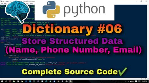 Image result for Dictionary in Python Phone Number