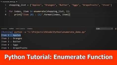 Image result for In Enumerate Python