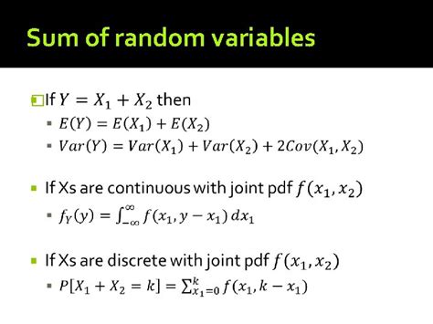 Résultat d’images pour Sum of Random Variables Convolution