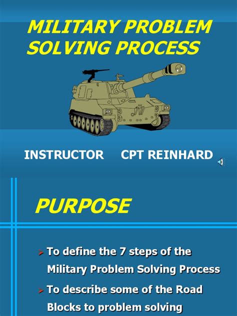 Image result for Military Problem Solving Process