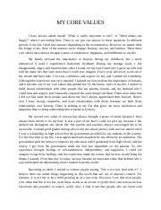 Core Values Essay に対する画像結果