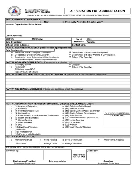 Image result for Sample of Application Form of Importer Accreditation