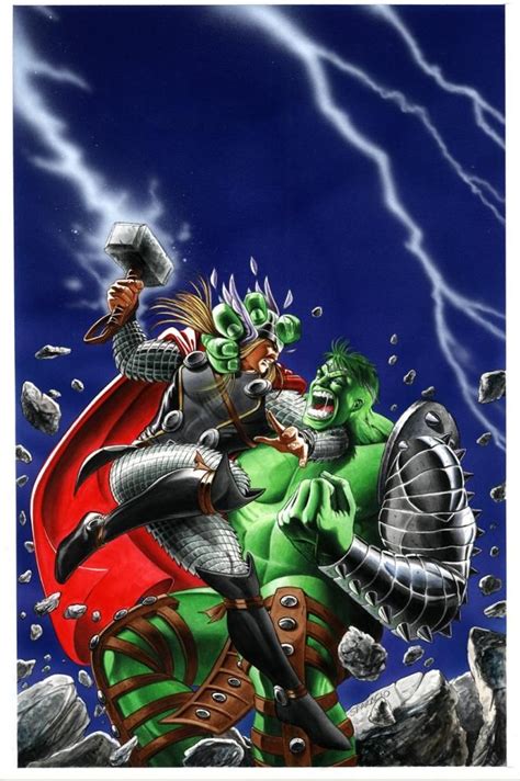 Image result for Thor vs Hulk Comic Book