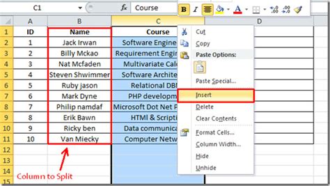 Image result for How to Separate Data in an Excel File