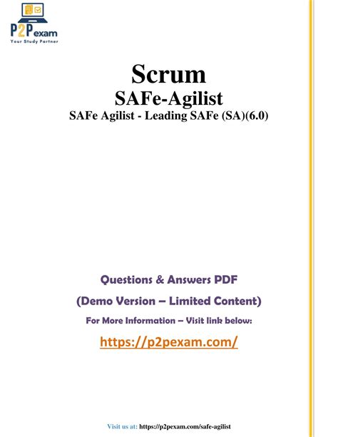 Afbeeldingsresultaten voor Safe Agilist Sample Questions