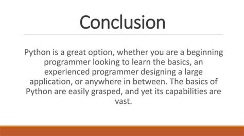 Image result for Good Slide Design for Python Basics