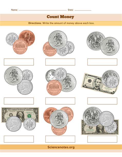 Identifying Money Worksheets Printable に対する画像結果