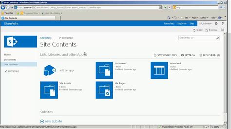 Toradh íomhá ar Creating a SharePoint Website