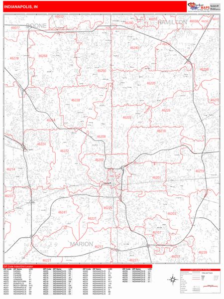 Image result for Zip Code Map Indianapolis Area