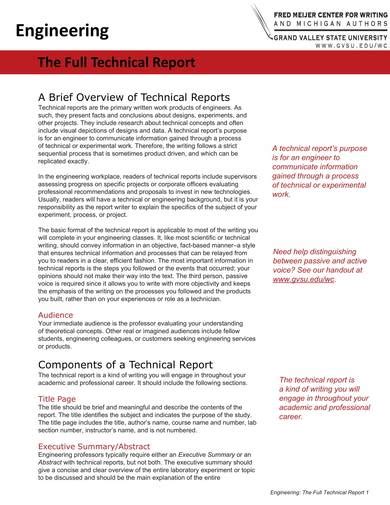 Toradh íomhá ar Technical Report Sample PDF