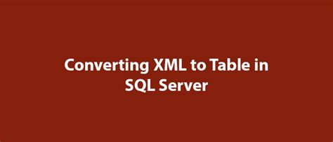 Image result for Convert to XML Format SQL