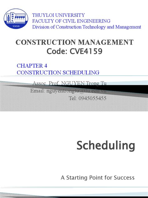 1-4-2 Scheduling Techniques For Construction | PDF | Building ...
