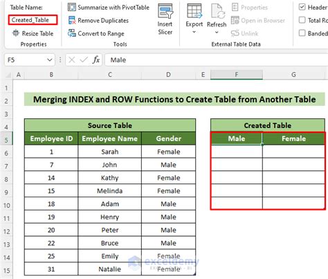 Image result for How to Make a Table Using Excel