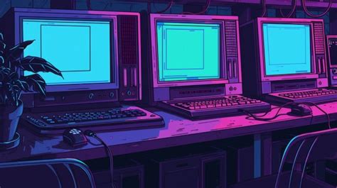 Image result for Blue Computer Monitor and Keyboard